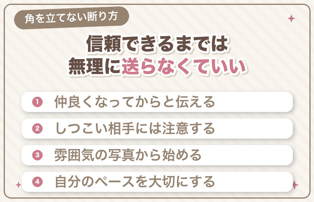 顔写真を要求されたときの対応