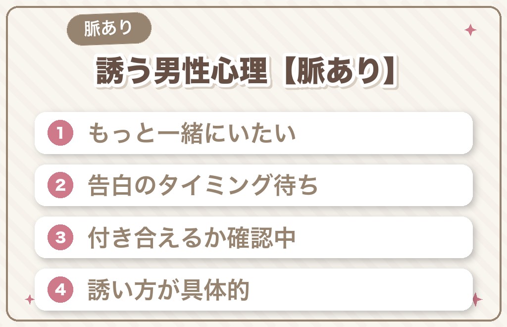3回目のデートに誘う男性心理【脈ありパターン】