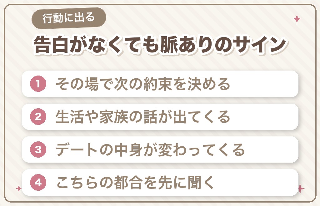 5回目でも告白されない相手の「脈あり」と読めるサイン