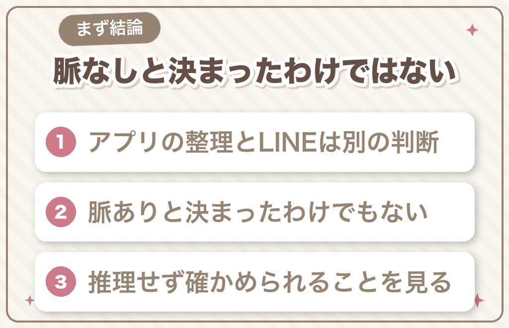 マッチングアプリでブロックされたのにLINEは繋がるのは、脈なしと決まったわけではありません