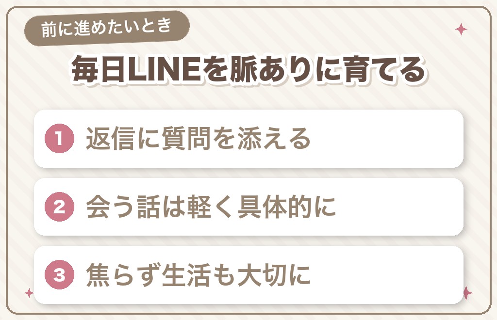 毎日LINEを脈ありに育てる進め方